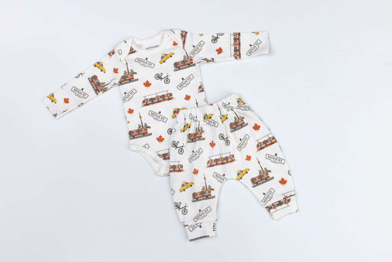 Toronto In Motion Long-Sleeve Onesie