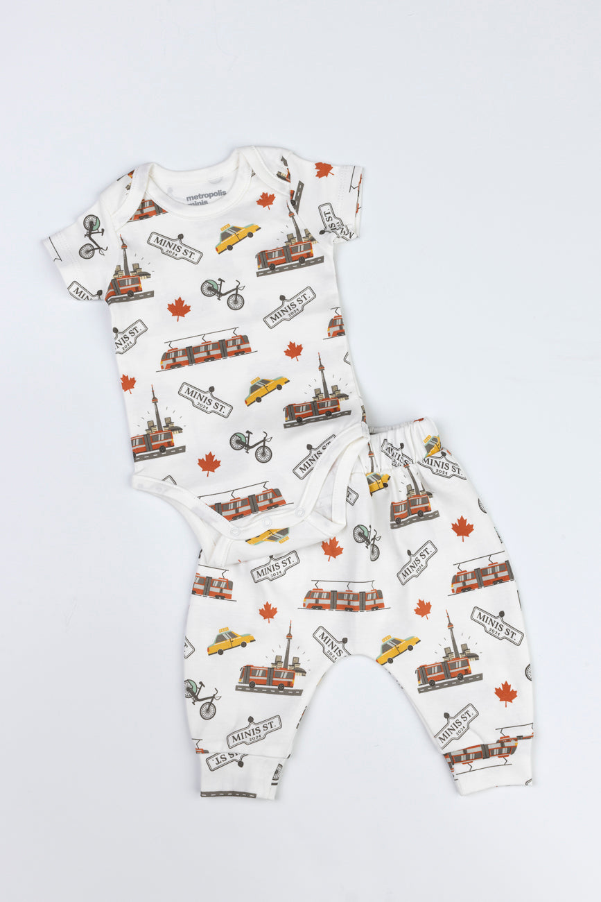Toronto In Motion Short-Sleeve Onesie