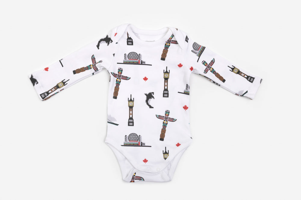 Vancouver Views Long-Sleeve Onesie