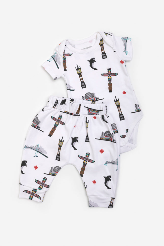 Vancouver Views Short-Sleeve Matching Set
