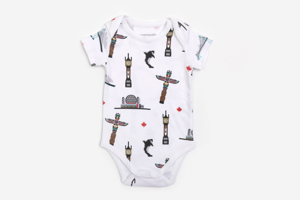 Vancouver Views Short-Sleeve Onesie